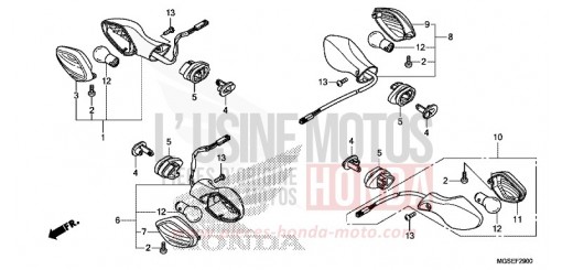 CLIGNOTANT NC700SDC de 2012